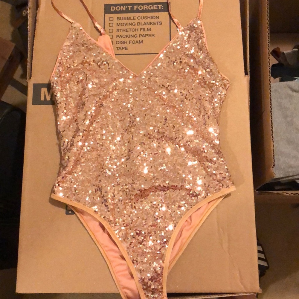 sequin body suit